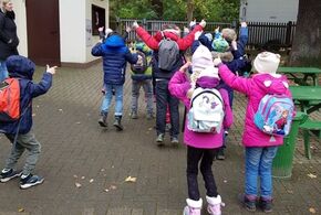 "Daumen rauf" - Den Kids hat der Tierheim-Besuch gut gefallen